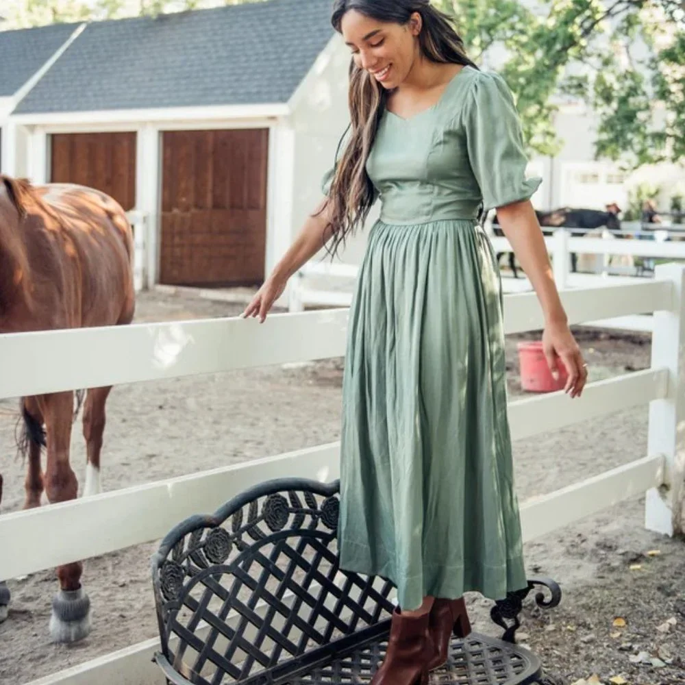 Jessakae Sage Dress Fern - Picture 2 of 9